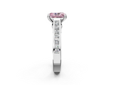 White gold Fancy Pink Radiant  Cut Channel Set Solitaire Engagement Ring with Prong Setting_22