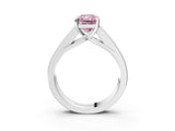 White gold Fancy Pink Radiant Cut Cut Channel Set Solitaire Ring with Four-Prong Setting_15
