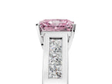 White gold Fancy Pink Radiant Cut Cut Channel Set Solitaire Ring with Four-Prong Setting_17