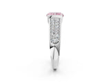 White gold Fancy Pink Radiant Cut Cut Diamond Channel Set Pave Band with Tension Prong Setting_2