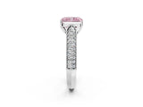 White gold Fancy Pink Radiant Cut Cut Pave Split Shank Engagement Ring with Four-Prong Setting_14