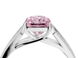 White gold Fancy Pink Radiant Cut Cut Pave Split Shank Engagement Ring with Four-Prong Setting_16