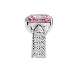 White gold Fancy Pink Radiant Cut Cut Pave Split Shank Engagement Ring with Four-Prong Setting_17