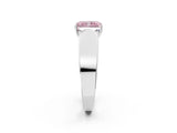 White gold Fancy Pink Radiant Cut Diamond Channel Set Solitaire Ring with Four-Prong Setting_73