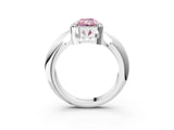 White gold Fancy Pink Radiant  Cut Diamond Halo Engagement Ring with Split Shank and Four-Prong Setting_93