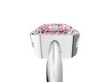 White gold Fancy Pink Radiant  Cut Diamond Halo Engagement Ring with Split Shank and Four-Prong Setting_95