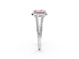 White gold Fancy Pink Radiant Cut Diamond Halo Split Shank Engagement Ring_71