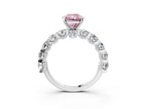 White gold Fancy Pink Radiant Cut Diamond Side Stone Engagement Ring with Four-Prong Setting_39