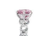 White gold Fancy Pink Radiant Cut Diamond Side Stone Engagement Ring with Four-Prong Setting_41