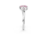 White gold Fancy Pink Radiant Cut Diamond Solitaire Engagement Ring with Four-Prong Setting and Classic Band_22