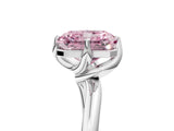 White gold Fancy Pink Radiant Cut Diamond Solitaire Engagement Ring with Four-Prong Setting and Classic Band_37