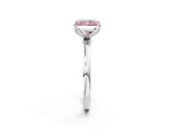 White gold Fancy Pink Radiant Cut Diamond Solitaire Ring with Thin Band and Prong Setting_27