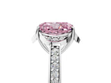 White gold Fancy Pink Radiant  Cut Halo Diamond Ring with Channel Set Band and Four-Prong Setting_37