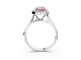 White gold Fancy Pink Radiant  Cut Halo Solitaire Engagement Ring with Square Band and Four-Prong Setting_21