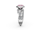 White gold Fancy Pink Radiant  Cut Halo Split Shank Prong Setting Ring_60