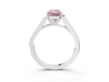 White gold Fancy Pink Radiant Cut Solitaire Cathedral Diamond Engagement Ring with Channel-Set Band and Four-Prong Setting_18