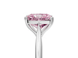 White gold Fancy Pink Radiant Cut Solitaire Diamond Ring with Six-Prong Setting and Classic Band_38