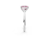 White gold Fancy Pink Radiant Cut Solitaire Diamond Ring with Six-Prong Setting and Classic Band_59