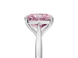 White gold Fancy Pink Radiant Cut Solitaire Diamond Ring with Six-Prong Setting and Classic Band_62