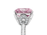 White gold Fancy Pink Radiant Cut Solitaire Split Shank Pave Diamond Engagement Ring with Four-Prong Setting_77
