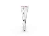 White gold Fancy Pink Radiant Cut Solitaire Tension Set Diamond Ring with Split Shank Band_38
