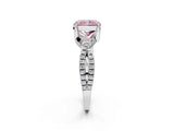 White gold Fancy Pink Radiant Cut Solitaire Twist Pave Diamond Engagement Ring with Prong Setting_26