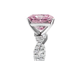 White gold Fancy Pink Radiant Cut Solitaire Twisted Pave Band with Four-Prong Setting_20