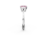 White gold Fancy Pink Radiant  Cut Three-Stone Solitaire Ring with Round Accent Diamonds and Four-Prong Setting_21