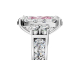 White gold Fancy Pink Radiant  Halo Diamond Engagement Ring with Split Shank and Four-Prong Setting_55