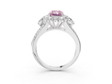 White gold Fancy Pink Radiant  Halo Split Shank Diamond Engagement Ring with Prong Setting_23