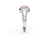White gold Fancy Pink Radiant  Halo Split Shank Diamond Ring with Four-Prong Setting_34