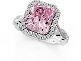 White gold Fancy Pink Radiant  Halo Twist Band Solitaire Ring_21