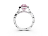 White gold Fancy Pink Radiant  Halo Twist Band Solitaire Ring_23