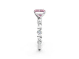 White gold Fancy Pink Radiant  Solitaire Bezel-Set Diamond Ring with Beaded Band and Four-Prong Setting_34