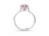 White gold Fancy Pink Radiant  Solitaire Cathedral Diamond Ring with Six-Prong Setting_20