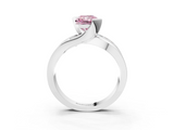 White gold Fancy Pink Radiant  Solitaire Channel-Set Split Shank Ring with Tension Prong Setting_6