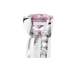 White gold Fancy Pink Radiant  Solitaire Channel-Set Split Shank Ring with Tension Prong Setting_8