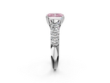 White gold Fancy Pink Radiant  Solitaire Chevron Pave Diamond Engagement Ring with Six-Prong Setting_5