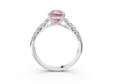 White gold Fancy Pink Radiant  Solitaire Chevron Pave Diamond Engagement Ring with Six-Prong Setting_6