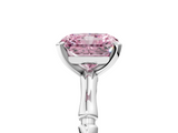 White gold Fancy Pink Radiant  Solitaire Diamond Ring with Bamboo Band and Four-Prong Setting_38