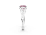 White gold Fancy Pink Radiant  Solitaire Diamond Ring with Cathedral Band and Four-Prong Setting_68