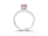 White gold Fancy Pink Radiant  Solitaire Diamond Ring with Channel Set Band and Six-Prong Setting_51