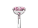 White gold Fancy Pink Radiant  Solitaire Diamond Ring with Four-Prong Setting on a Plain Band_49