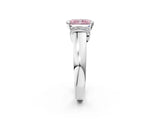 White gold Fancy Pink Radiant  Solitaire Diamond Ring with Pave Band and Six-Prong Setting_34