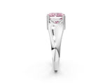 White gold Fancy Pink Radiant  Solitaire Diamond Ring with Six-Prong Cathedral Setting_34