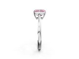 White gold Fancy Pink Radiant  Solitaire Diamond Ring with Split Shank and Four-Prong Setting_22