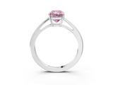 White gold Fancy Pink Radiant  Solitaire Diamond Ring with Split Shank and Four-Prong Setting_23
