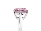 White gold Fancy Pink Radiant  Solitaire Diamond Ring with Split Shank and Four-Prong Setting_25