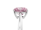 White gold Fancy Pink Radiant  Solitaire Diamond Ring with Split Shank and Four-Prong Setting_29
