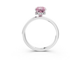 White gold Fancy Pink Radiant  Solitaire Engagement Ring with Cathedral Band and Four-Prong Setting_20